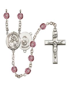 Saint Joan of Arc / Marines R6000-8053--4 6mm Rosary Available in 12 colors