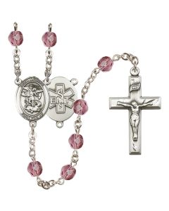 Saint Michael / EMT R6000-8076--10 6mm Rosary Available in 12 colors