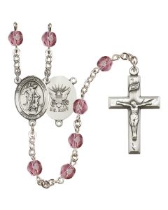Guardian Angel / Navy R6000-8118--6 6mm Rosary Available in 12 colors