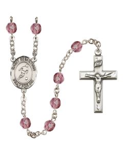 Saint Sebastian/Soccer R6000-8164 6mm Rosary Available in 12 colors