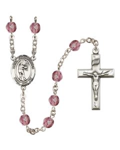 Saint Christopher/Basketball-Women R6000-8518 6mm Rosary Available in 12 colors