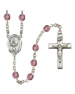 Saint Sebastian / Baseball R6000-8600 6mm Rosary Available in 12 colors