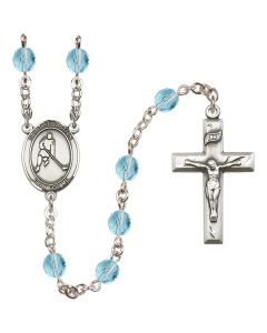 Saint Sebastian/Ice Hockey R6000-8165 6mm Rosary Available in 12 colors