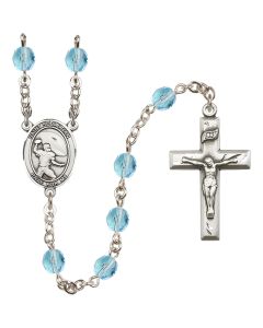 Saint Sebastian / Football R6000-8601 6mm Rosary Available in 12 colors