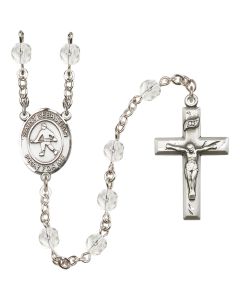 Saint Sebastian/Field Hockey R6000-8178 6mm Rosary Available in 12 colors