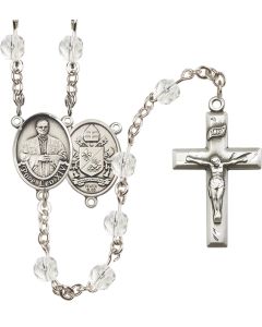 Pope Leo XIV R6460-8461 6mm Rosary Available in 12 colors