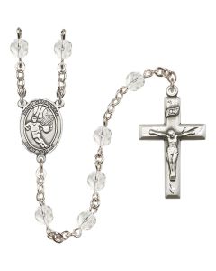 Saint Sebastian/Basketball R6000-8602 6mm Rosary Available in 12 colors