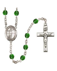 Saint Christopher/Volleyball R6000-8138 6mm Rosary Available in 12 colors
