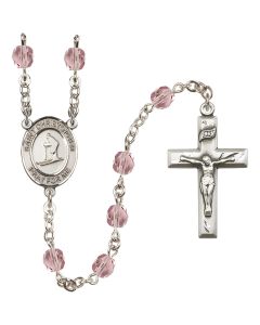 Saint Christopher / Skiing R6000-8193 6mm Rosary Available in 12 colors