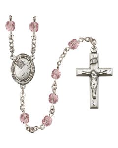 Footprints / Cross R6000-8237 6mm Rosary Available in 12 colors