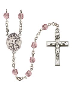 Saint Sebastian/Soccer-Women R6000-8617 6mm Rosary Available in 12 colors