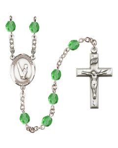 Saint Christopher/Gymnastics R6000-8142 6mm Rosary Available in 12 colors