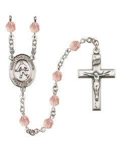 Saint Christopher / Field Hockey R6000-8195 6mm Rosary Available in 12 colors