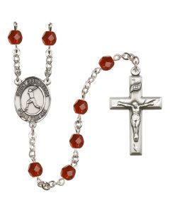 Saint Sebastian/Baseball R6000-8160 6mm Rosary Available in 12 colors