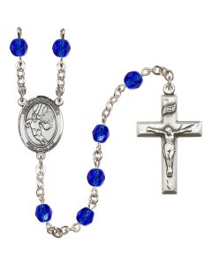 Saint Christopher/Basketball R6000-8502 6mm Rosary Available in 12 colors