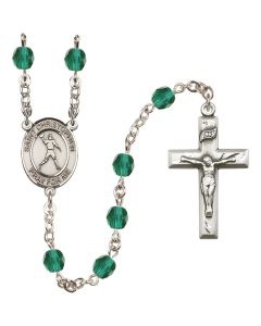 Saint Christopher/Football R6000-8151 6mm Rosary Available in 12 colors