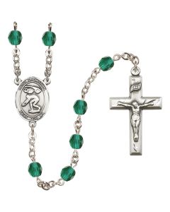 Saint Sebastian/Swimming R6000-8611 6mm Rosary Available in 12 colors