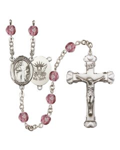 Saint Brendan the Navigator / Navy R6001-8018--6 6mm Rosary Available in 12 colors