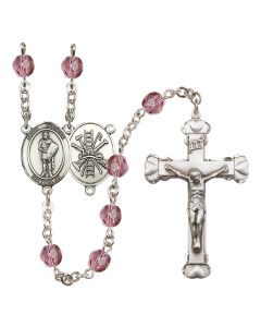 Saint Florian/Firefighter R6001-8034--14 6mm Rosary Available in 12 colors