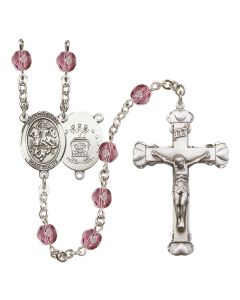 Saint George / Air Force R6001-8040--1 6mm Rosary Available in 12 colors
