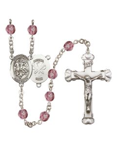 Saint George / Nat'l Guard R6001-8040--5 6mm Rosary Available in 12 colors