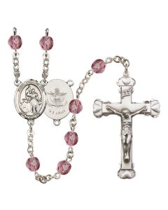 Saint Joan of Arc / Army R6001-8053--2 6mm Rosary Available in 12 colors