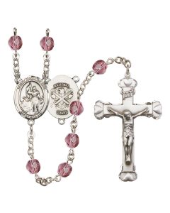 Saint Joan of Arc / Nat'l Guard R6001-8053--5 6mm Rosary Available in 12 colors
