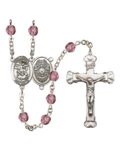 Saint Michael the Archangel/Policeman R6001-8076--13 6mm Rosary Available in 12 colors