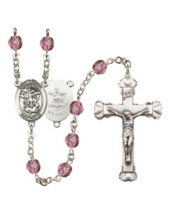 Saint Michael / Army R6001-8076--2 6mm Rosary Available in 12 colors
