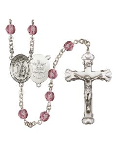 Guardian Angel W/ Child R6001-8118--2 6mm Rosary Available in 12 colors