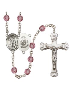Guardian Angel / Marine Corp R6001-8118--4 6mm Rosary Available in 12 colors