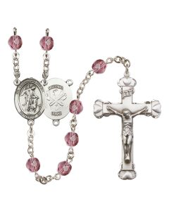 Guardian Angel / Nat'l Guard R6001-8118--5 6mm Rosary Available in 12 colors
