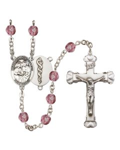 Saints Cosmas & Damian / Doctors R6001-8132--8 6mm Rosary Available in 12 colors