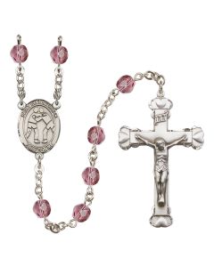 Saint Christopher/Wrestling R6001-8159 6mm Rosary Available in 12 colors