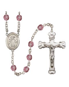 Saint Sebastian/Wrestling R6001-8171 6mm Rosary Available in 12 colors