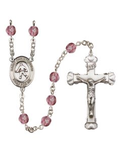 Saint Christopher / Field Hockey R6001-8195 6mm Rosary Available in 12 colors