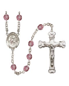 Saint Lidwina of Schiedam R6001-8297 6mm Rosary Available in 12 colors