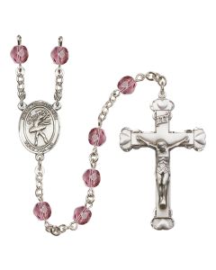 Saint Christopher/Dance R6001-8512 6mm Rosary Available in 12 colors