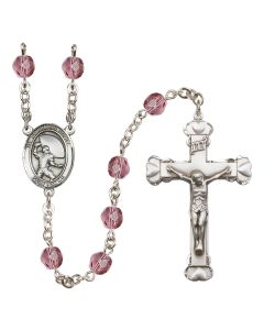 Guardian Angel/Football R6001-8701 6mm Rosary Available in 12 colors