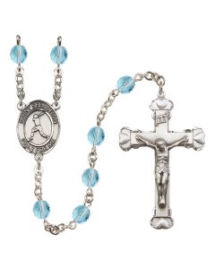 Saint Sebastian/Baseball R6001-8160 6mm Rosary Available in 12 colors