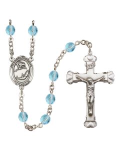 Saint Christopher/Gymnastics R6001-8513 6mm Rosary Available in 12 colors