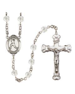 Saint Christopher/Softball R6001-8145 6mm Rosary Available in 12 colors