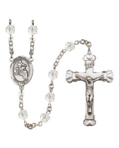 Saint Sebastian / Motorcycle R6001-8197 6mm Rosary Available in 12 colors