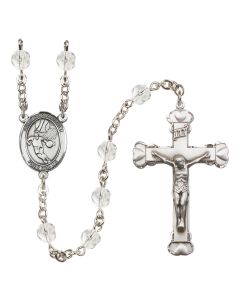 Saint Christopher/Basketball R6001-8502 6mm Rosary Available in 12 colors