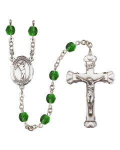 Saint Sebastian/Golf R6001-8162 6mm Rosary Available in 12 colors