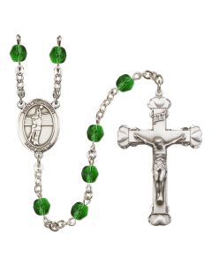 Saint Sebastian / Volleyball R6001-8186 6mm Rosary Available in 12 colors