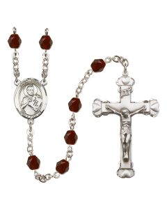 Saint Viator of Bergamo R6001-8408 6mm Rosary Available in 12 colors