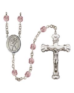 Saint Sebastian / Dance R6001-8612 6mm Rosary Available in 12 colors