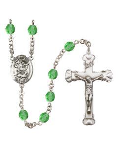 Saint Michael the Archangel R6001-8076 6mm Rosary Available in 12 colors
