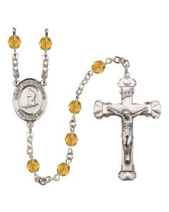 Saint Christopher / Skiing R6001-8193 6mm Rosary Available in 12 colors